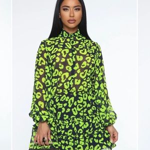 Amazing Avant-Garde Animal Print Mini Dress *New With Tags